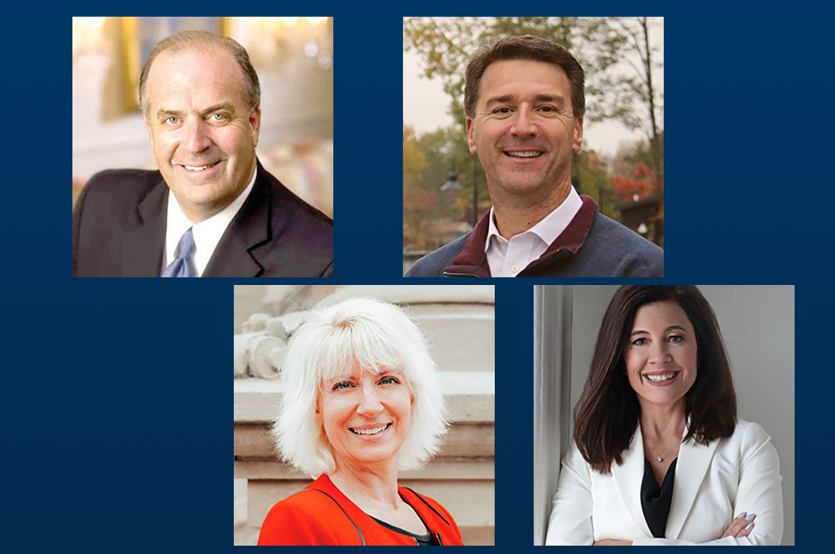 headshots of four people